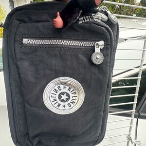 Kipling Charcoal Messenger Bag